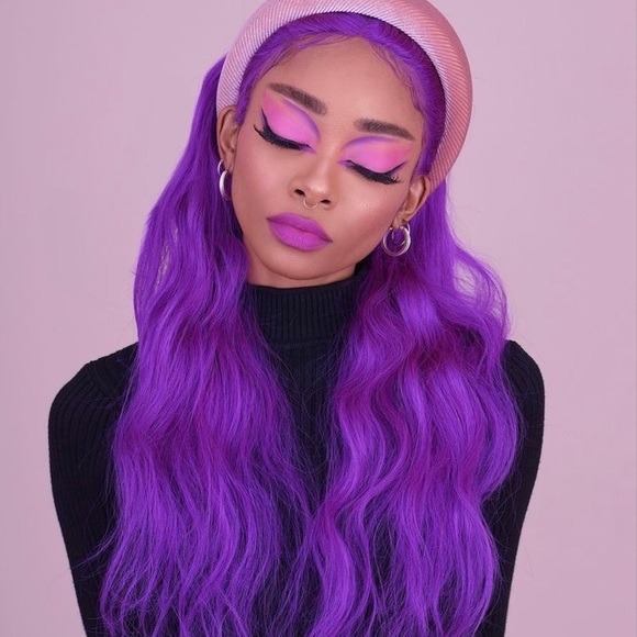 - 💫 Ji 24” WAVE 🌊 PURPLEWAVY LACE FRONT WIG💫 *NEW